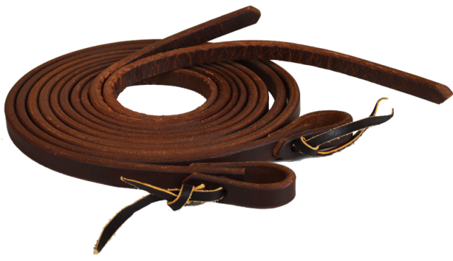 Weaver Leather Bridle Leather Split Reins, Brown, 5/8 x 7